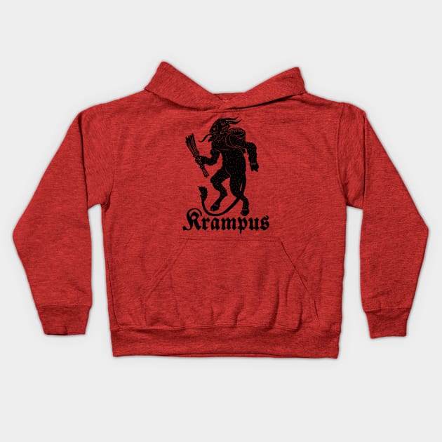 Krampus Kids Hoodie by valentinahramov